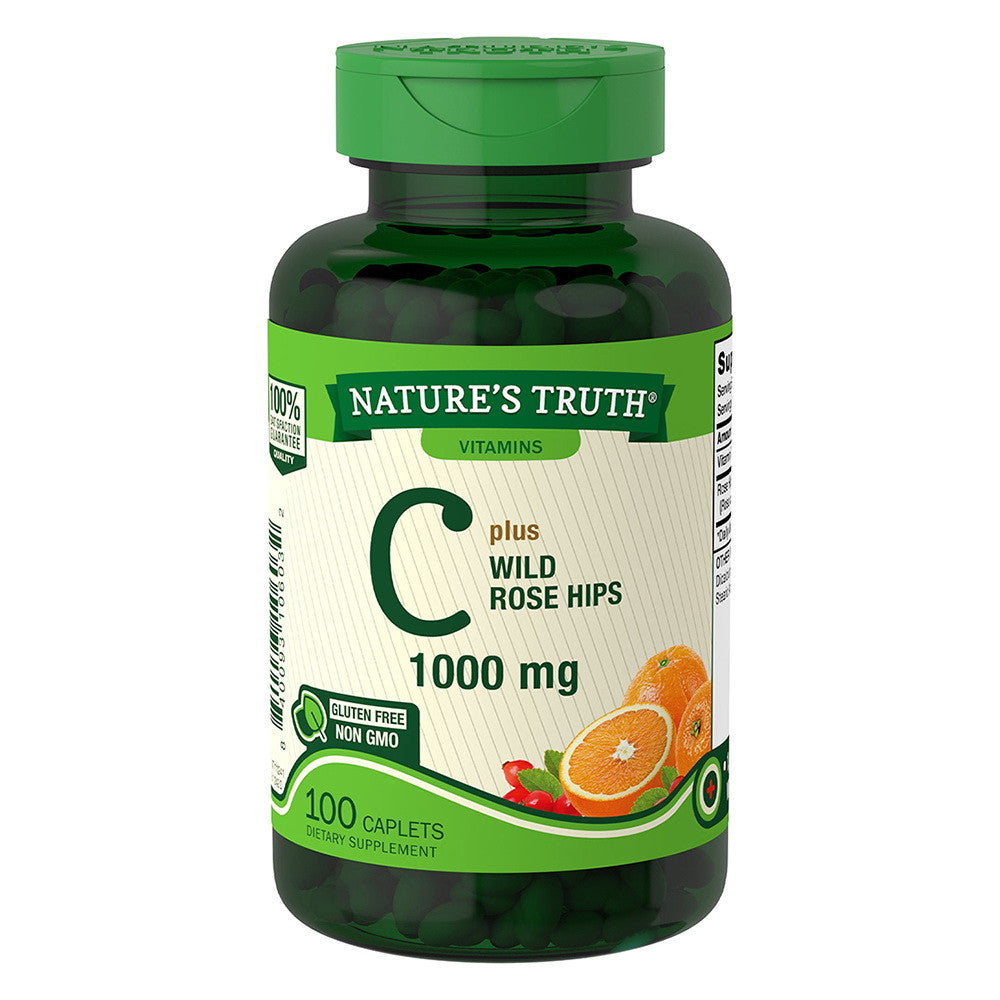 Natures Truth Vitamins C 1000 mg Caplets, 100 Ea